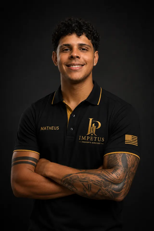 Impetus team member wearing a company polo shirt